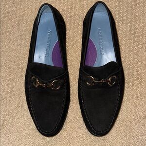 Like new Robert Zur Brixton Suede Bit Loafers Black size 11